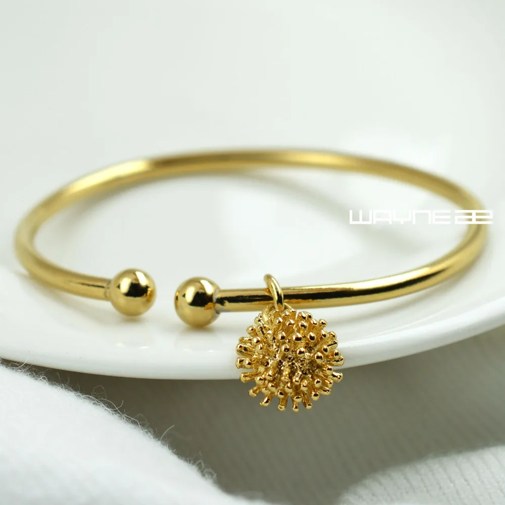 Элегантный браслет для девочек с золотым вакуумным покрытием 55x45 мм G121|bangle snake|bangle