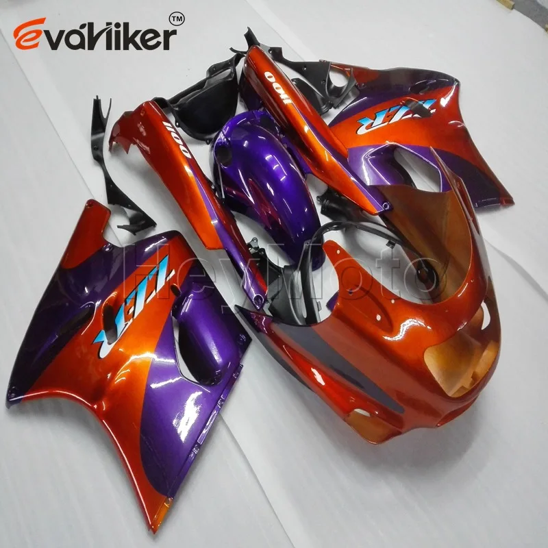 ABS Пластик обтекатель для ZX11R 1990 1991 1992 1993 1994 1995 1996 1997 19978 1999 2000 2001 ЧЕРНЫЙ ZZ R1100 90