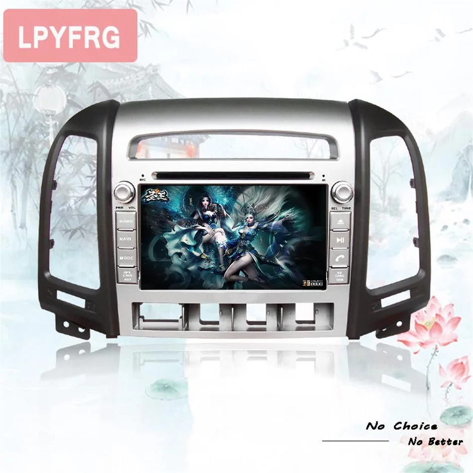 1024*600 android 10 0 автомобильный dvd gps плеер 2 DIN для HYUNDAI SANTA FE santafe 2006 2012 навигация радио