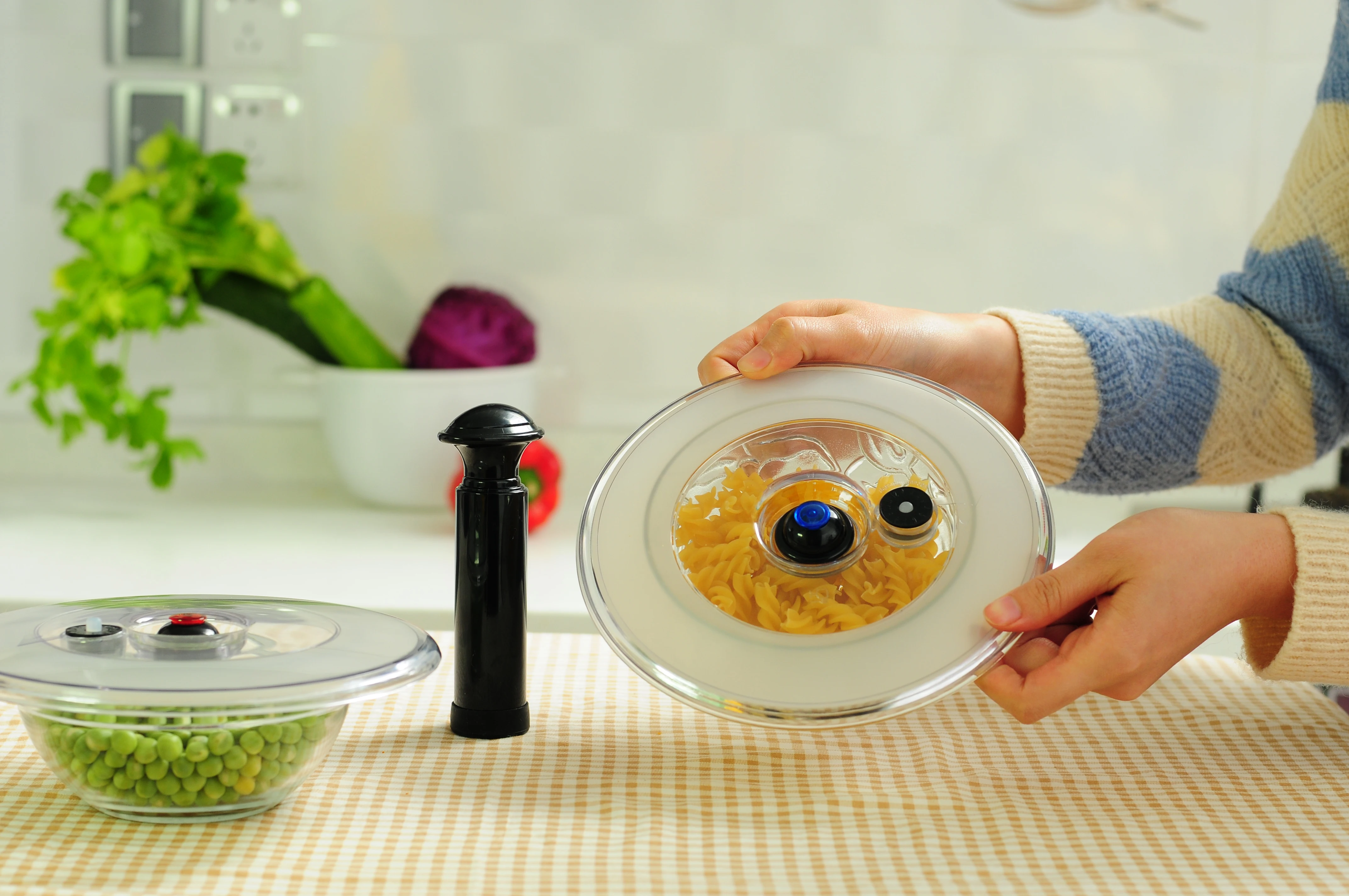 Многоразовая Вакуумная Крышка Для консервантов контейнер для пищевых продуктов