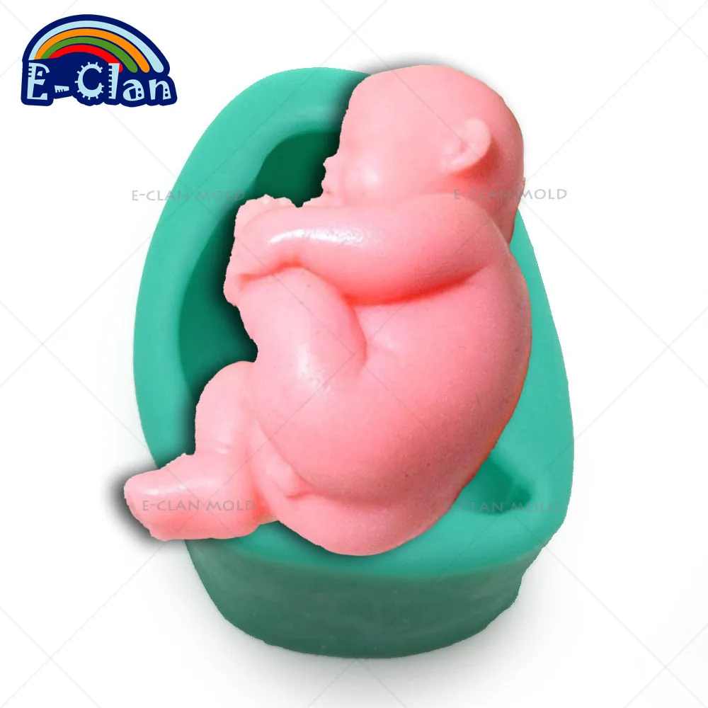 Mother's Day Baby Shape Silicone Molds For Cake Polymer Clay Tools 3D Feet Handmade Soap Chocolate Mould S0285BB | Дом и сад