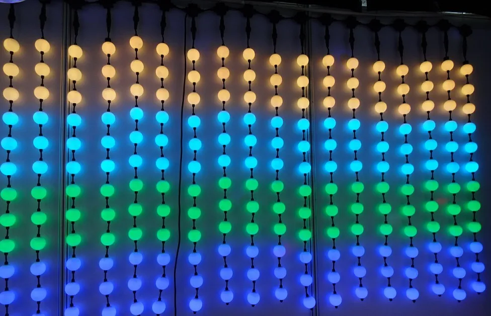 40 шт. светодиодный шар с поворотом на 360 градусов 50 мм WS2821A DMX512 полноцветный