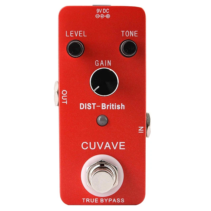 Cuvave Guitar Effect Pedal Effects Distortion British Stompbox True Bypass Based On Classic Amp | Спорт и развлечения