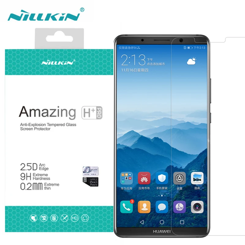 NILLKIN для Huawei Коврики 10 Pro закаленное Стекло удивительные H + 9 0.2 мм Anti Explosion Экран