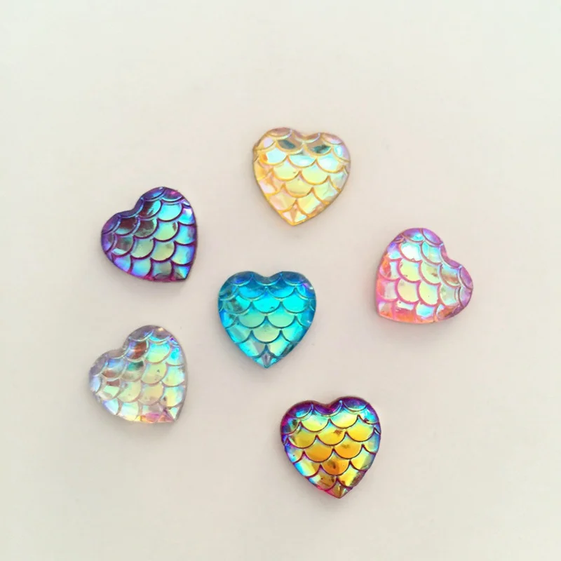 Новинка 90 шт. 12 мм цветные сердечки из змеиной кожи Скрапбукинг с плоским