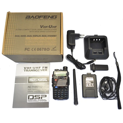 Baofeng UV 5RA + PLUS рация двухдиапазонный Cb удобный охотничий радиоприемник с головным