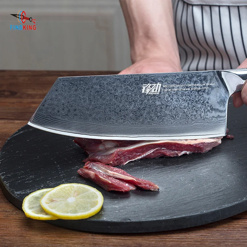 FINDKING G10 нож с ручкой из дамасской стали 7-дюймовый профессиональный для мясника 67