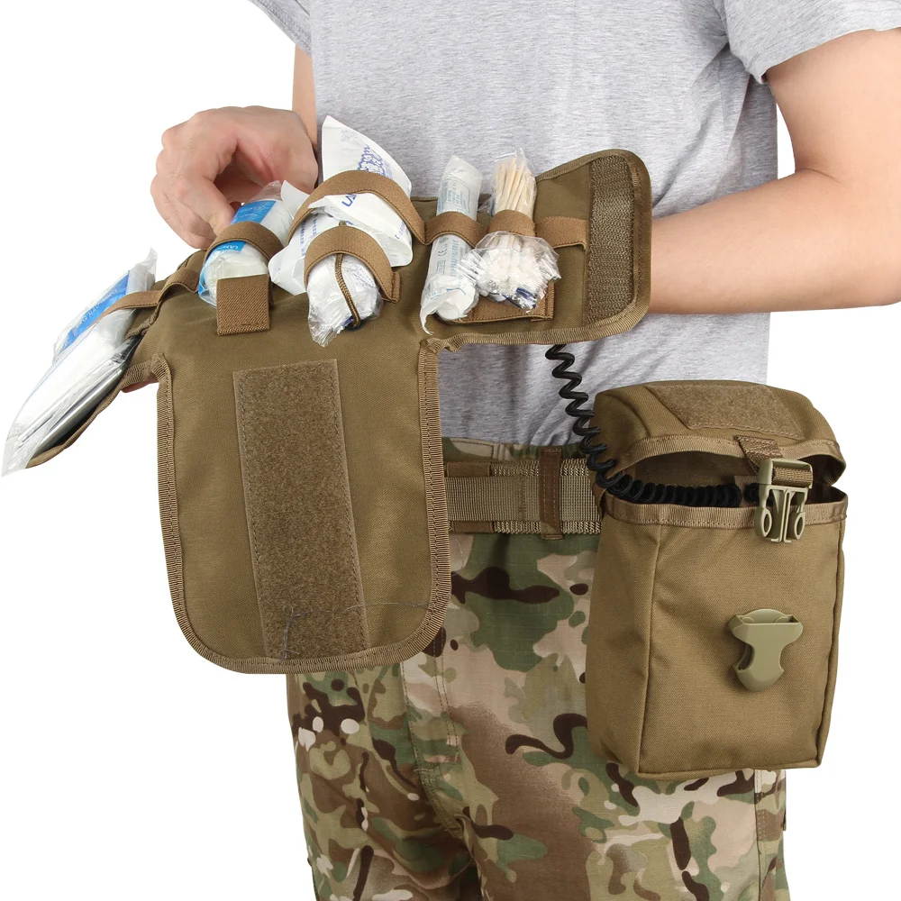 Отличный Элитный бизань Военная армейская аптечка тактический Molle EDC полицейский Медицинский Набор для охоты на пояс сумка на молнии