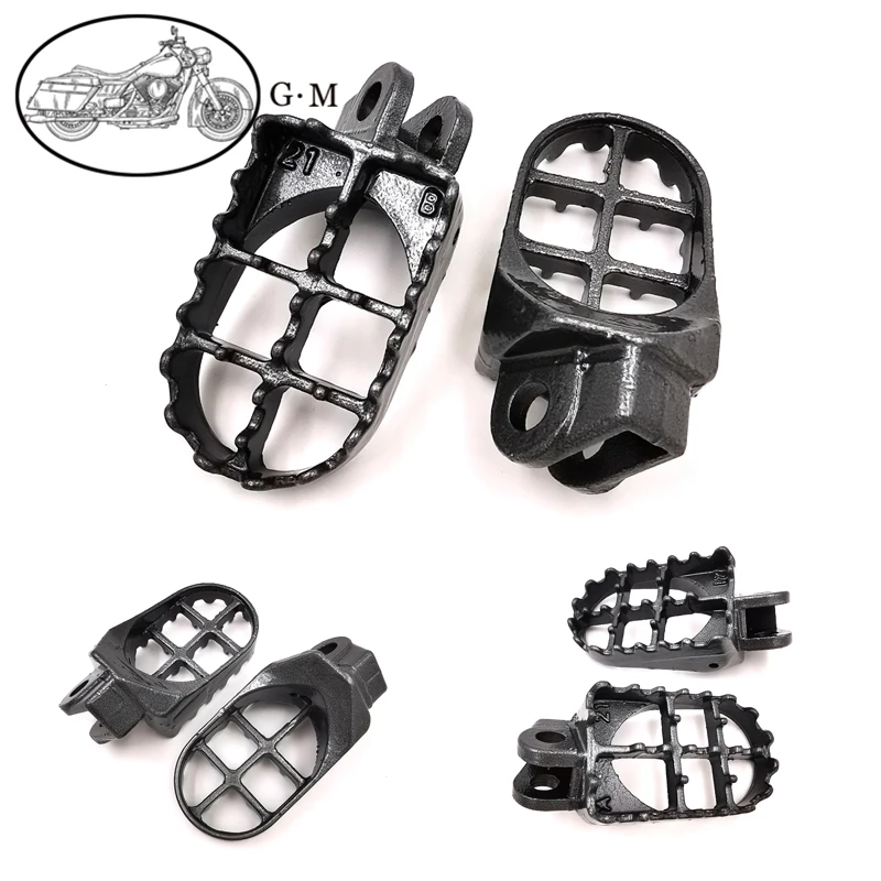 Стальные MX подножки педали для SUZUKI RM 125 250 91 02 RMX R S 93 99 DRZ400 E 00 01 DRZ 400 SM 05 16|Подставки