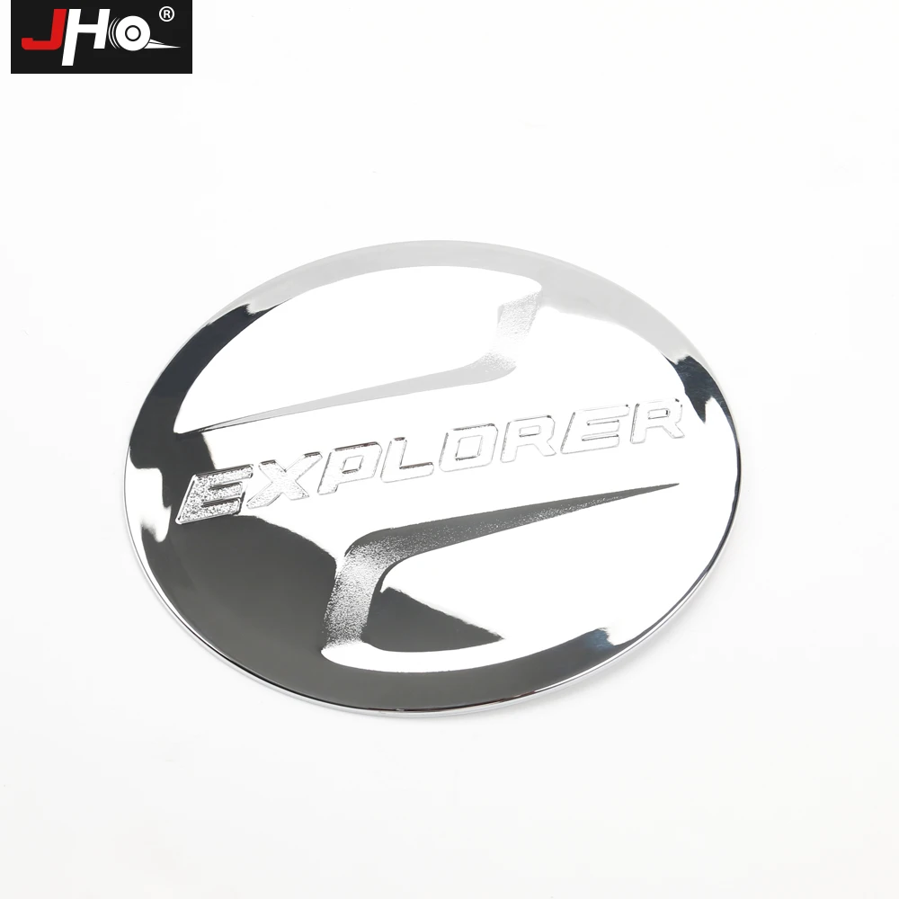 

JHO ABS Chrome Fuel Tank Cover Oil Gas Cap Trim For NEW Ford Explorer 2011-2019 2018 2013 2014 2015 2016 2017 Car Accessories