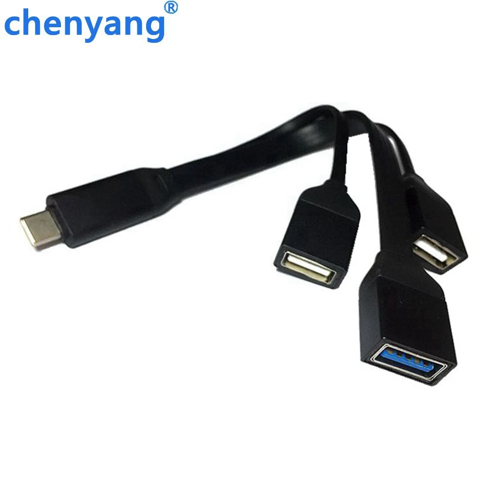 OTG USB 3.0 Type C Hub to usb хаб 3 1/3 0 Super Speed Splitter 4 в 1 для Macbook Pro Laptop Phone Use|Кабели VGA| |