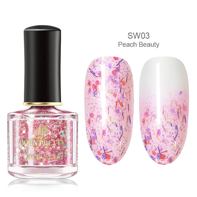 BP-SW03 BORN PRETTY 6 мл смузи Свадебный лак для ногтей голографический лак в виде ракушки блеск маникюр Дизайн ногтей лак - Цвет: BP-SW03