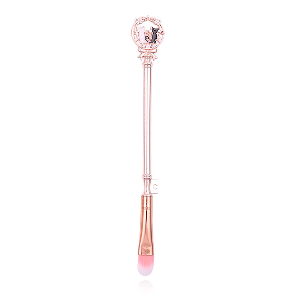 Beauty Cardcaptor дизайн Sakura мягкая чистка портативные косметические инструменты пудра Румяна Основа с кисточка с кристаллами Макияж лица