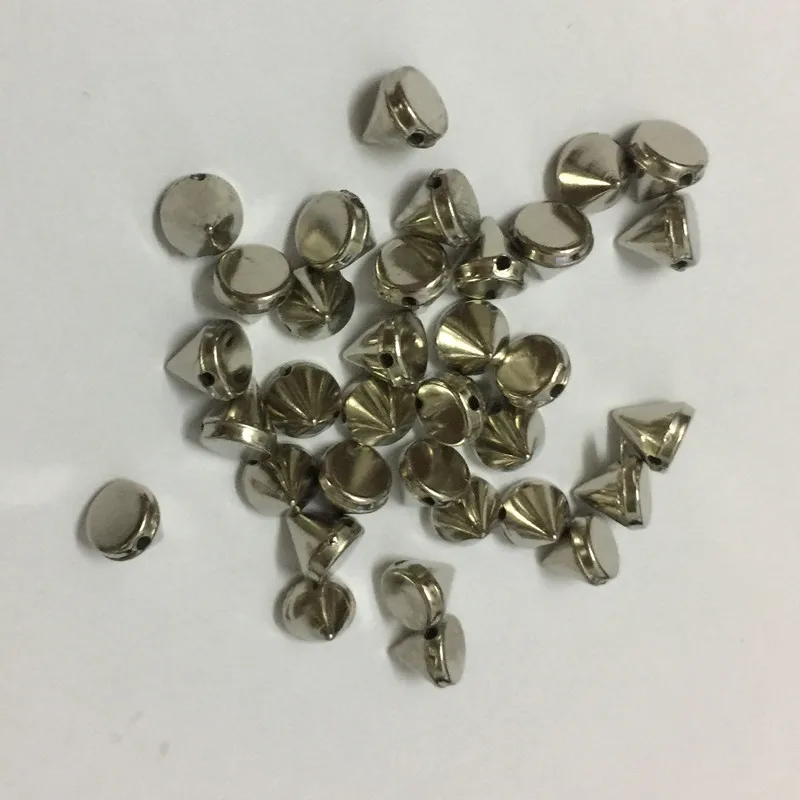 Новинка 2017 ABS 6 мм серебристый пластик шпильки шип рука швейная клей onnailhead DIYaccessories