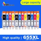 INKARENA 12 шт. картридж для принтера совместимый Замена для HP 655 655XL Full Ink Deskjet 4615 3520 3525 4620 4625 5525 6525