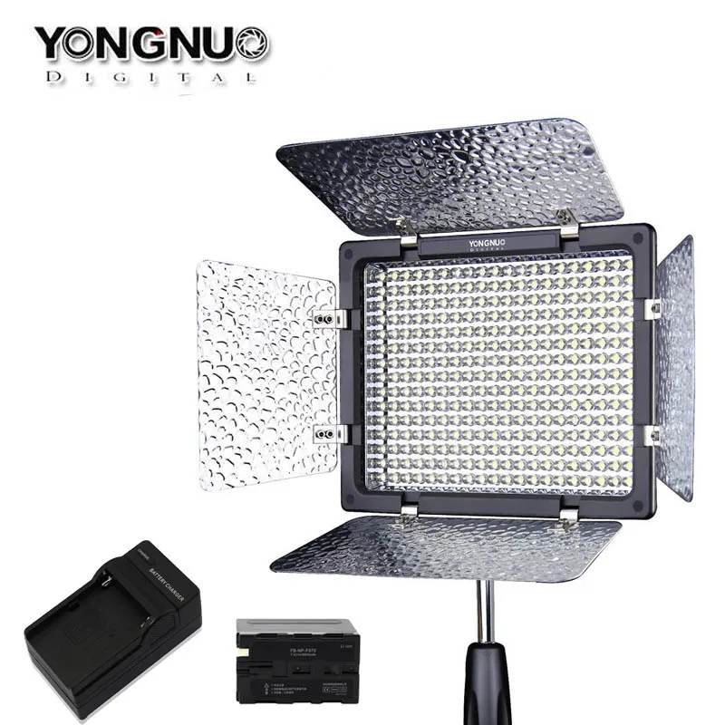 Светодиодная панель YONGNUO YN300III 3200K 5500K + аккумулятор F970 зарядное устройство