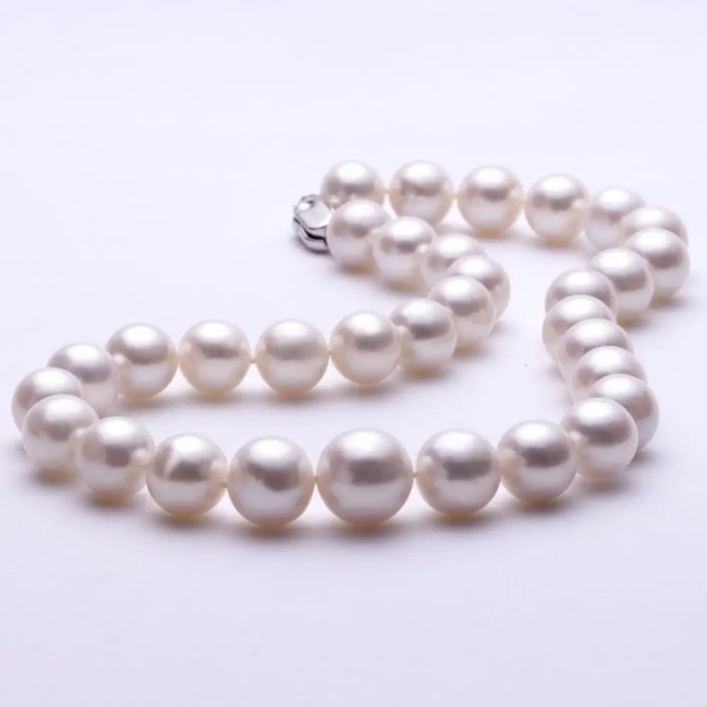 Женское ожерелье из серебра 925 пробы 13 16 мм|freshwater pearl jewelry|silver realpearl jewelry |