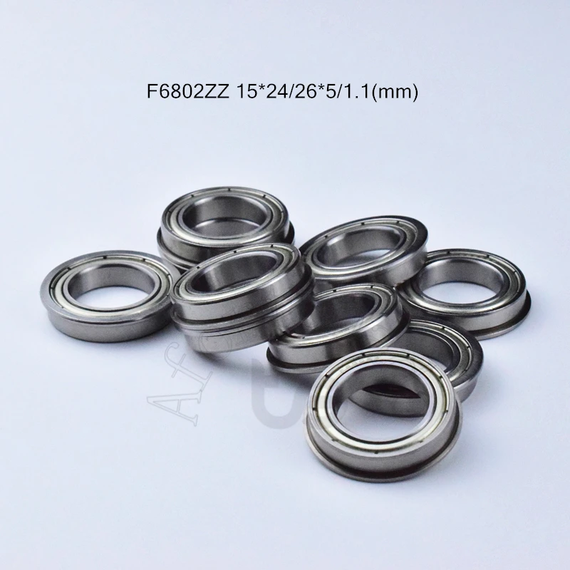 F6802ZZ 15*24*26*5*1 1 (мм) 10 шт. фланцевые подшипники F6802 6802 F6802Z подшипник с глубоким