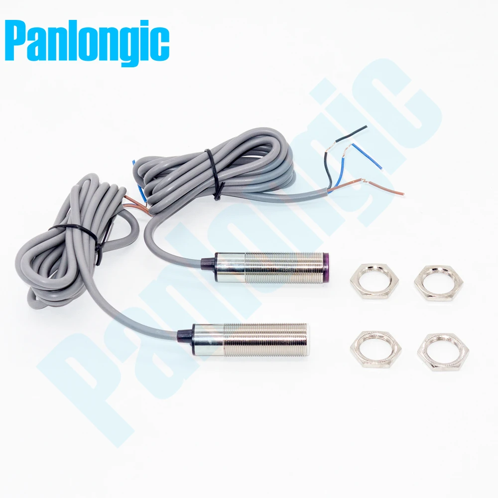 Фотоэлектрический цилиндрический усилитель M18 E3F18 10DP1 Laser Through Beam PNP NO Type DC 12 24V