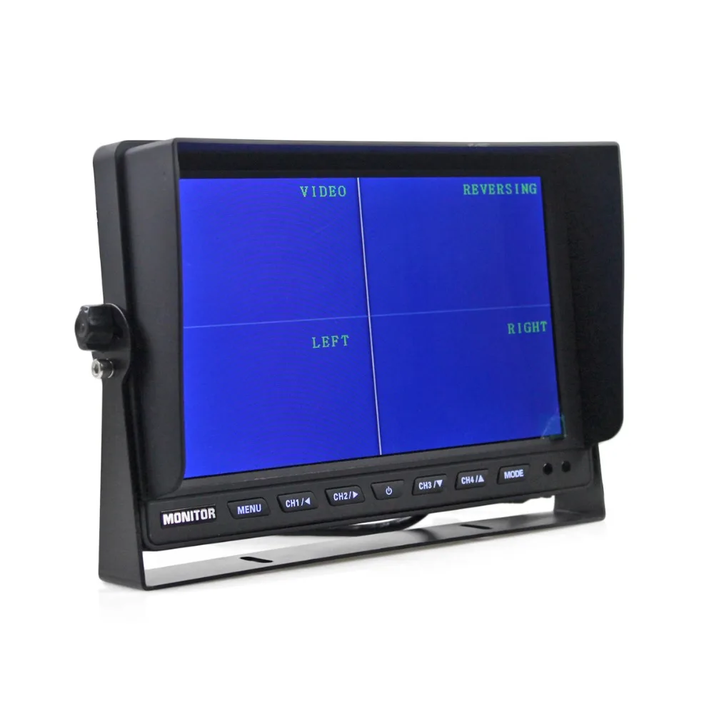 DIYKIT 10 "4 Сплит четырехъядерный автомобильный монитор + 4 CCD IR камера ночного