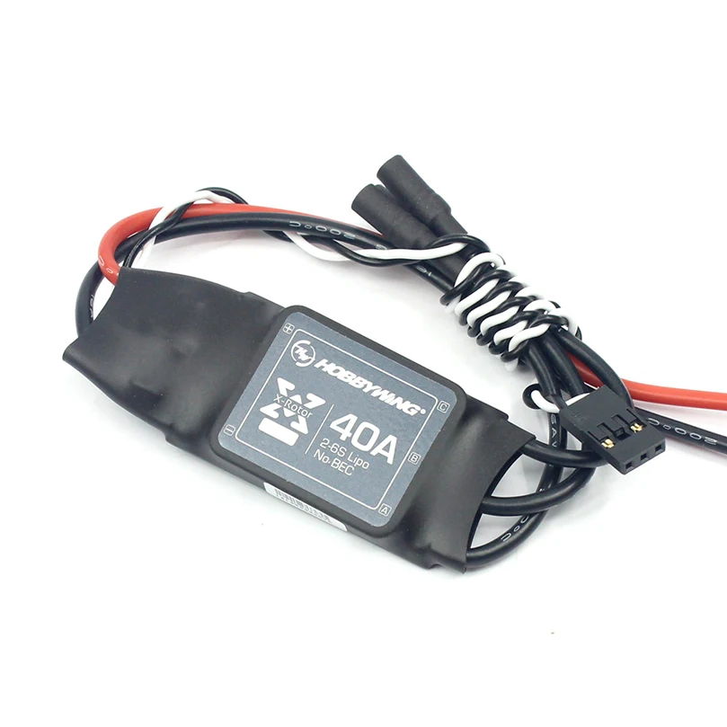 

Hobbywing XRotor 2-6S Lipo 40A/20A/10A бесщеточный ESC No BEC Высокая частота обновления для многоосных летательных аппаратов