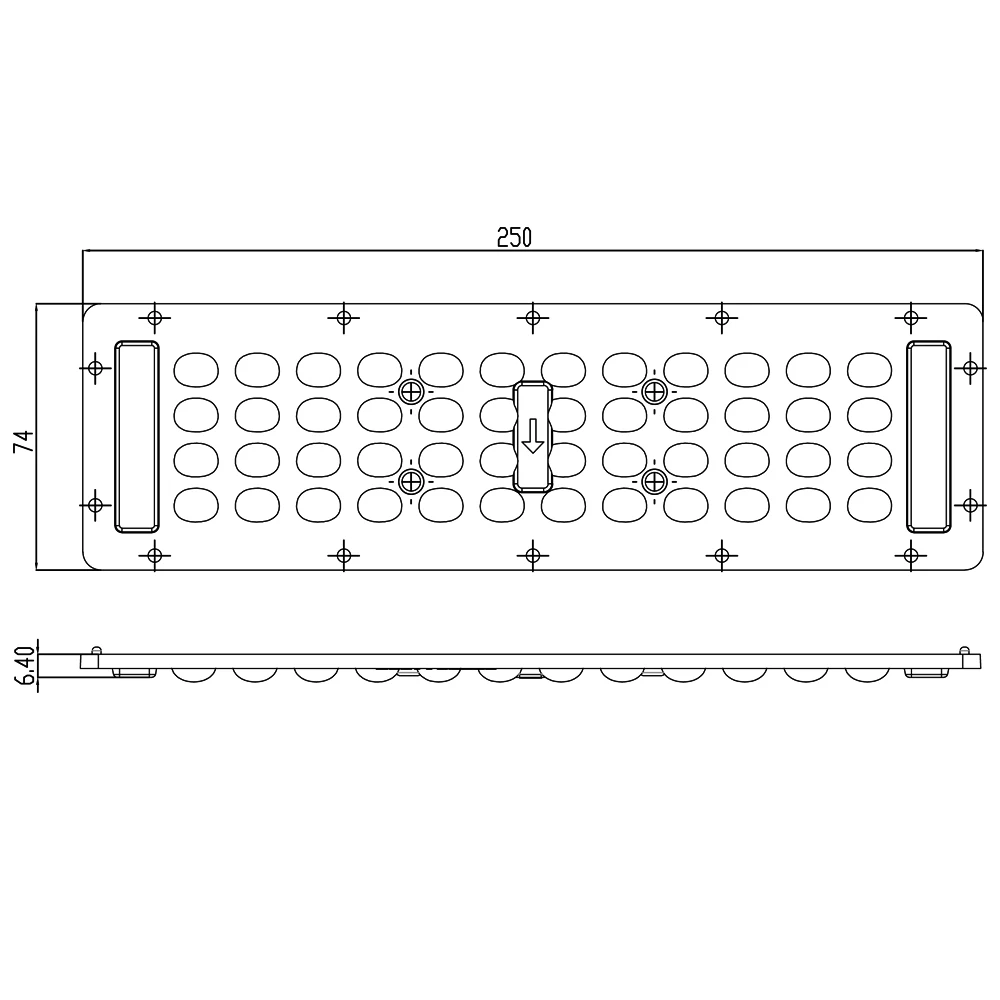 Светодиодный светильник для выращивания 180 Вт алюминиевый радиатор 1 м растений