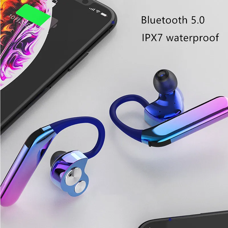 Dosmix TWS Беспроводная гарнитура Bluetooth 5 0 наушники двойные движущиеся круглые IPX7
