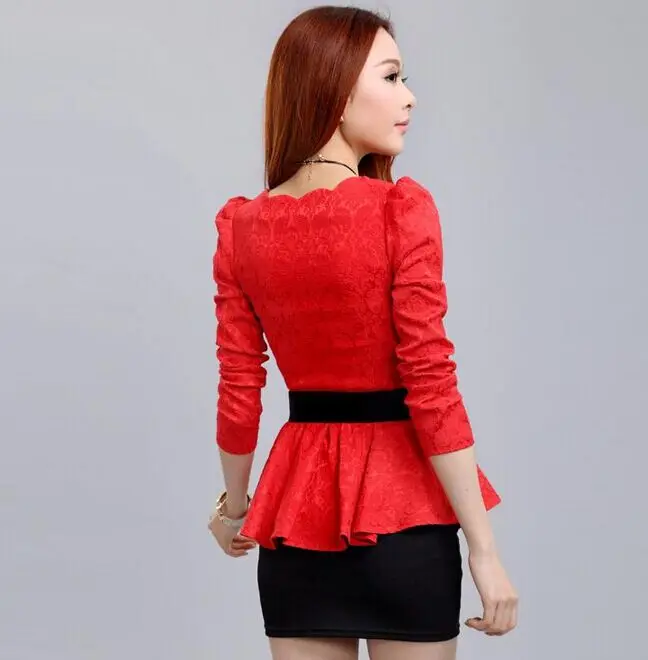 Модная одежда с цветами кружево 2017 Blusas элегантная рубашка оборками Большие