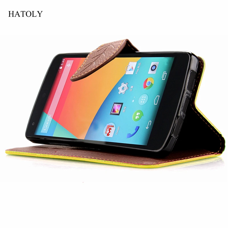 HATOLY для случая LG Google Nexus 5 Обложка Флип PU телефон кошелек чехол d820 E980 слот карты