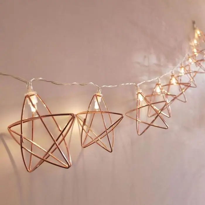 LED String Light Room Garden Lamp Yard Festival Christmas Geometry Decoration TN88