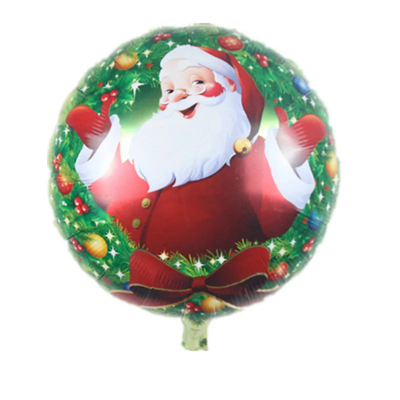 Free Shipping New Christmas Santa Claus circular foil balloon wholesale balloons party decoration | Дом и сад