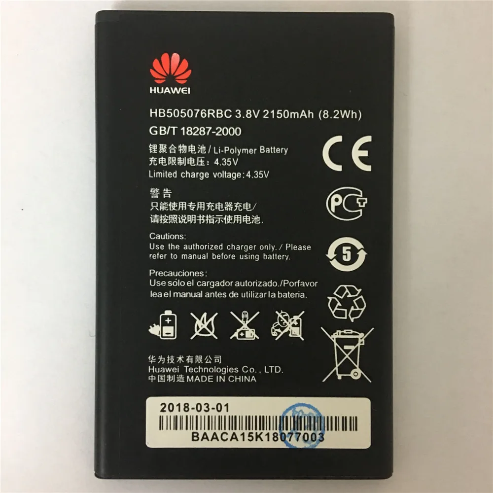 3 8 V 2150mAh HB505076RBC для Huawei Ascend G527 A199 C8815 G606 G610 U20 G700 G710 G716 G610S/C/T Y600 батарея|Аккумуляторы