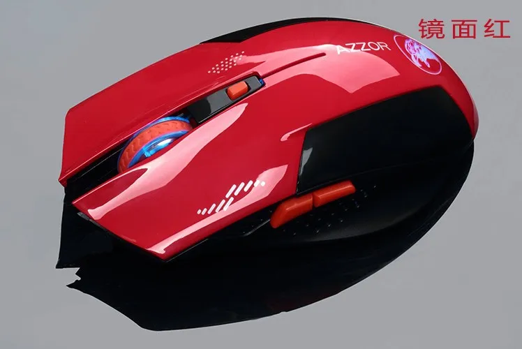 RF 2.4GHz Portable Wireless Mouse USB Receiver 6 Keys 2400dpi Black Red Color Free Shipping+Drop Shipping Wholesale | Компьютеры и