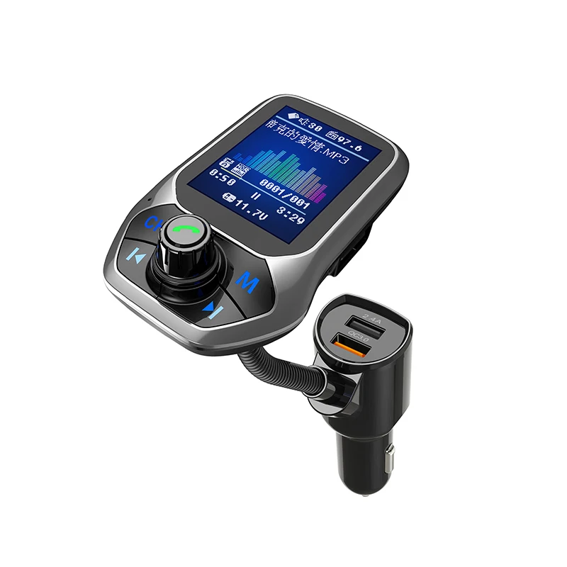 T43 автомобильный MP3 1 8 &quotTFT цветной дисплей Bluetooth комплект громкой связи 3 USB порта