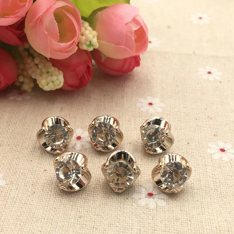 Домашние Швейные аксессуары для женщин Клевер Кристалл Джинсы Кнопка шифон