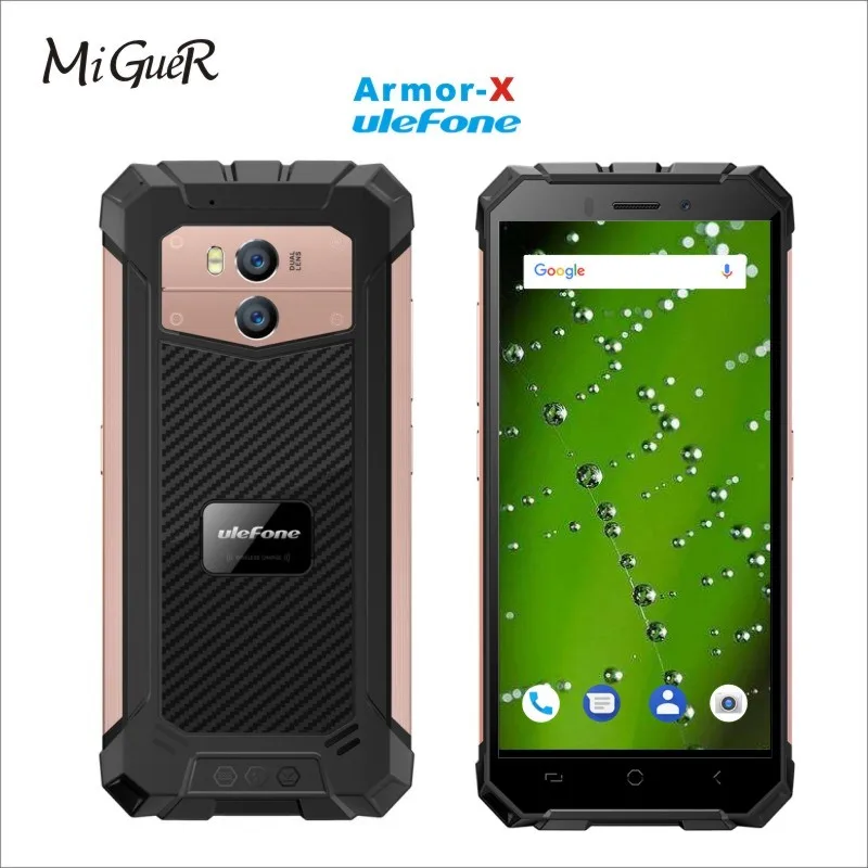 Ulefone Armor X IP68 водонепроницаемый мобильный телефон 5 &quotHD 13.0MP 5500 мАч Android 8 1 MT6739
