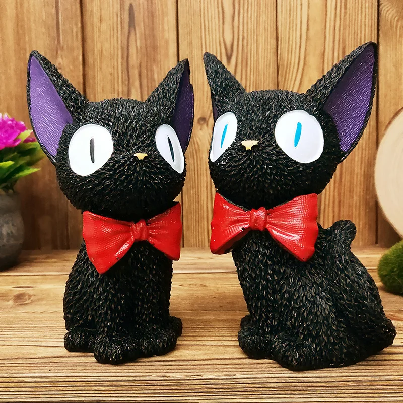 Черная смола Ghibli Miyazaki Kiki аниме кошка альканция Копилка кофре Гато кошка копилка альканция Хаша деньги безопасный детский подарок