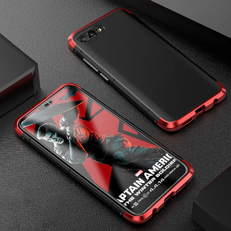 Чехол для huawei Honor 10 матовый роскошный противоударный Жесткий ПК алюминиевый