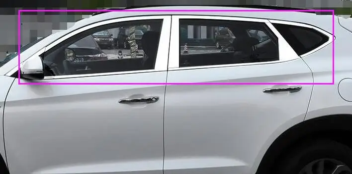 Высококачественная наклейка из нержавеющей стали для Hyundai Tucson 2015 2016 | Автомобили