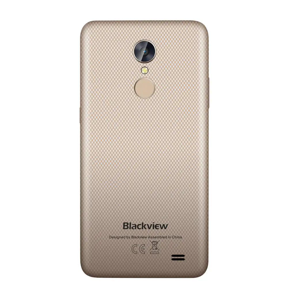 Blackview A10 смартфон с 5 дюймовым дисплеем четырёхъядерным процессором MT6580A ОЗУ 2 Гб
