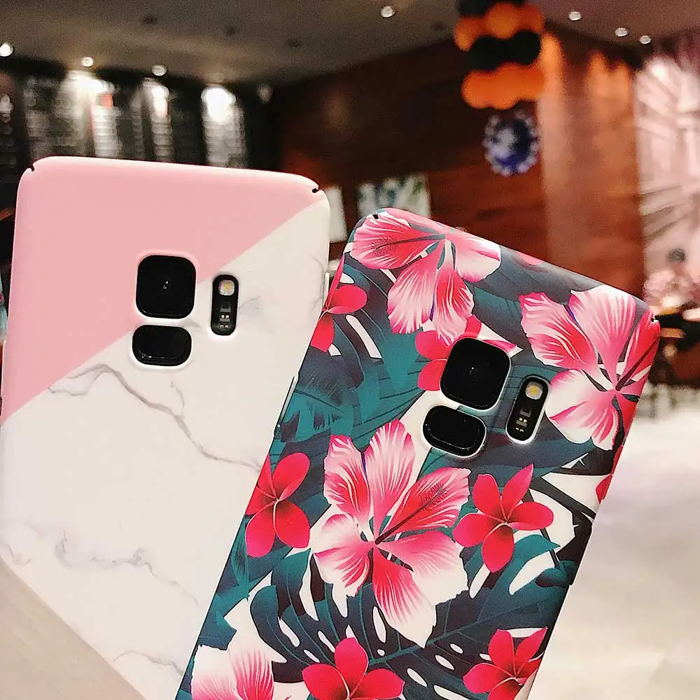 Чехол для телефона Samsung Galaxy S8 S9 Plus note 8 9 note9 note8 S7 edge жесткий матовый чехол модные