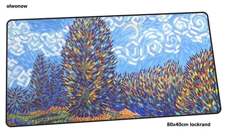 Size 800x400x2mm Ван Гог коврик для мыши 80x40 см Красивые коврики для мыши лучшие игровой коврик для игровой мыши на день рождения на заказ коврики для мыши Клавиатура ПК накладка - Цвет: Size 800x400x2mm