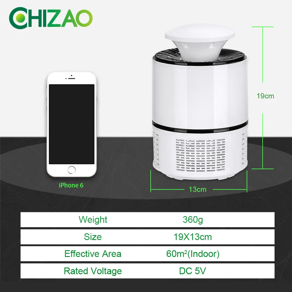 CHIZAO USB-лампа для уничтожения комаров фотокатализатор бесшумный светильник