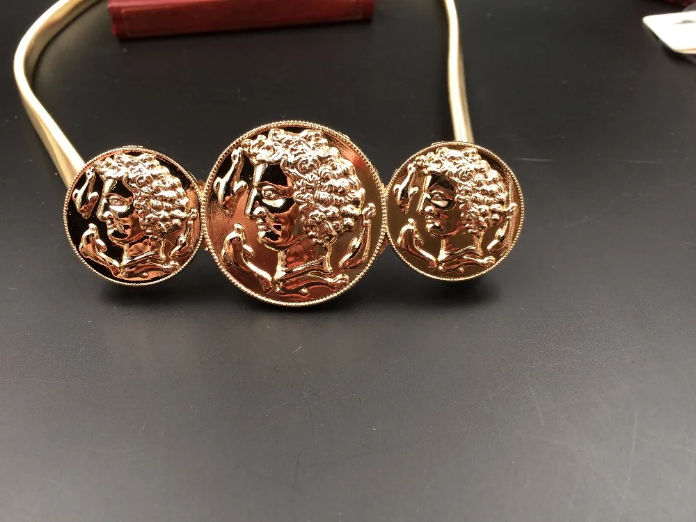 

New Designer Belly Chains Women High Quality Metal Stretch Brand Human Head Dolphin Vintage Slinky Skinny Waist Gold/Silver