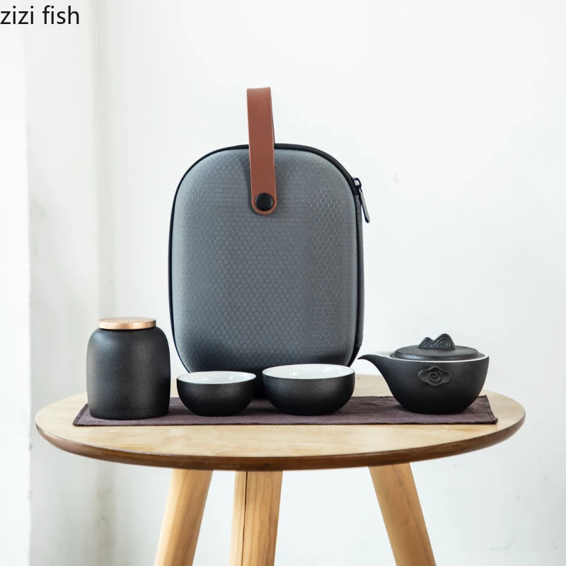 Китайский Стиль керамика чайный набор кунг-фу костюм один горшок и две чашки