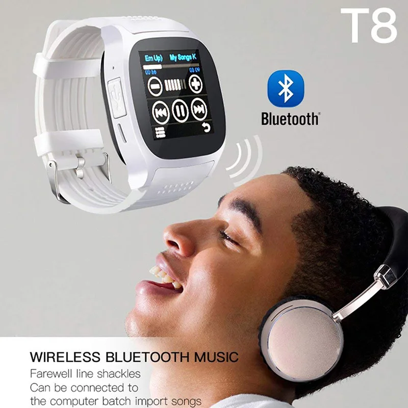 Дропшиппинг T8 Bluetooth Смарт часы с камерой Facebook поддержка SIM TF карты звонки для