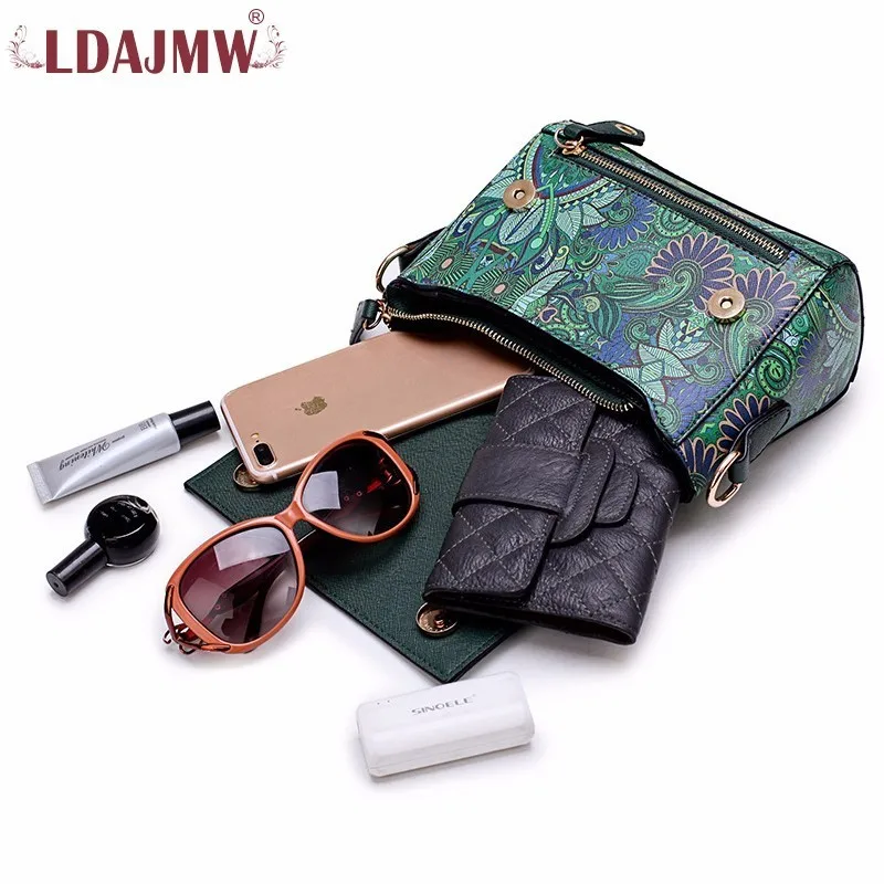 LDAJMW модная национальная Ретро картина женщина мультфильм шаблон сумка на одно
