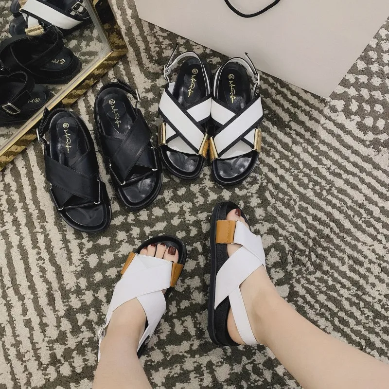 Повседневная Белая обувь, женские сандалии на платформе, zapatos de mujer, летняя новинка, chaussure femme, женские пляжные сандалии, sandalias mujer