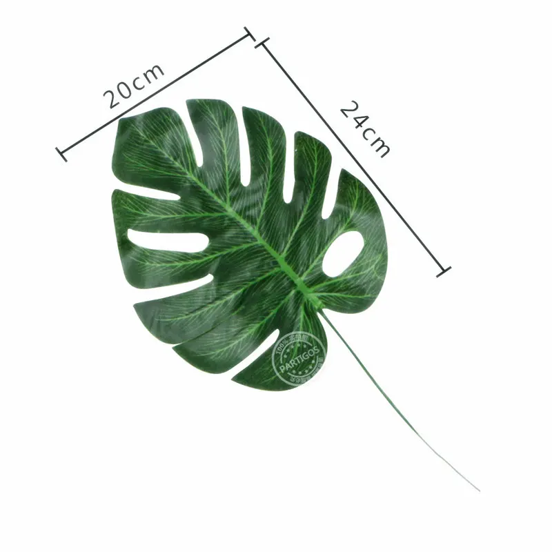 shape2 5 шт. искусственные листья зеленый пластик искусственные листья пальмы остров стиль DIY Свадебные украшения Зеленые растения реквизит для фотосессии вечерние dec - Цвет: shape2