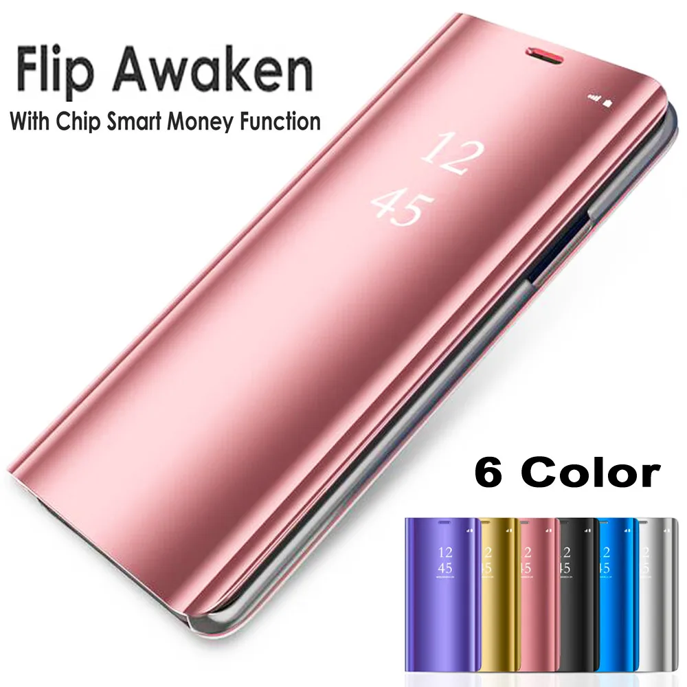 Роскошный зеркальный кожаный флип-чехол для Xiaomi Note 10 9 Pro CC9E чехол телефона Fundas Redmi